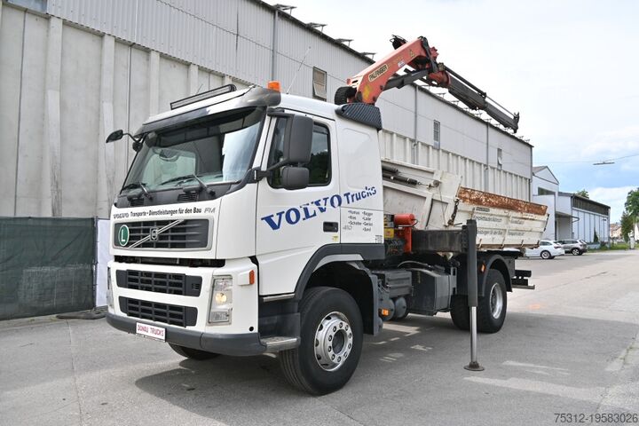Трьохсторонній самоскид Volvo FM410  E5 Kipper Kran Palfinger PK13001 VEB TÜV