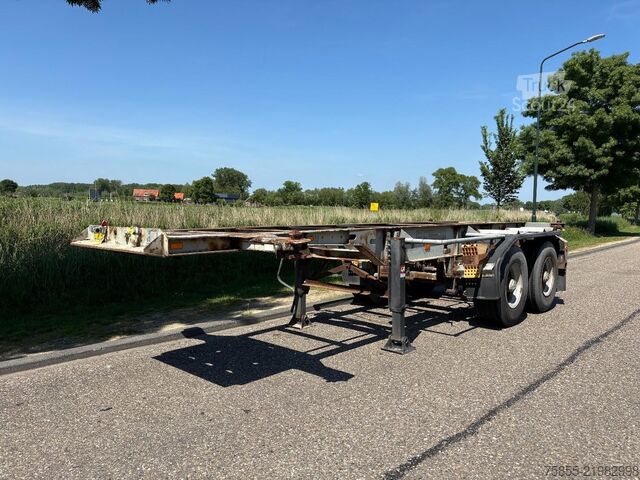 Transporte de contenedores Netam-Fruehauf OCCR 30-218 20 FT Chassis / FULL STEEL / BLATTF...