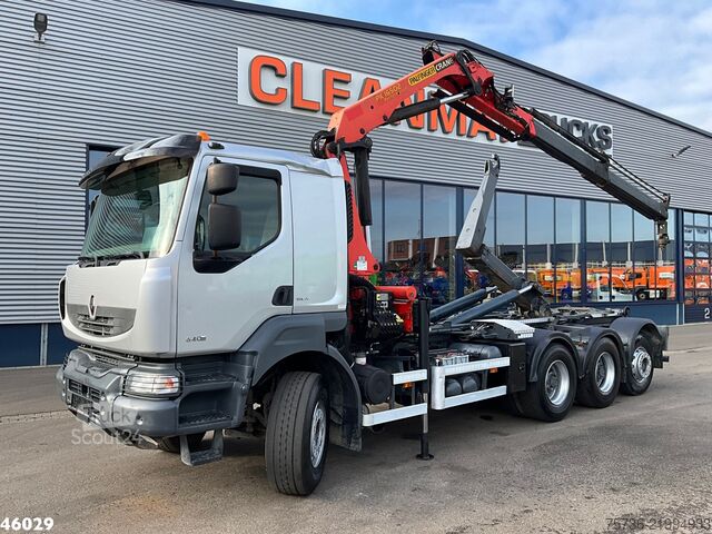 System med krokarm Renault Kerax 460 8x4 Palfinger 16 Tonmeter laadkraan