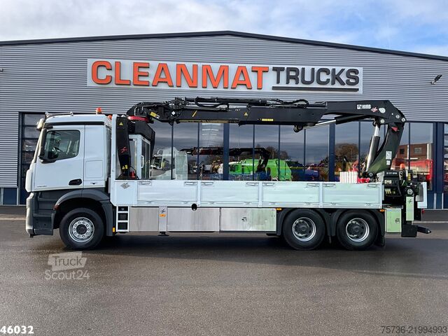 Tovornjak z žerjavom Mercedes-Benz Arocs 2636 6x4 Euro 6 Hiab Banden Manipulator M...