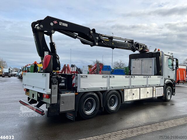 Tovornjak z žerjavom Mercedes-Benz Arocs 2636 6x4 Euro 6 Hiab Banden Manipulator M...