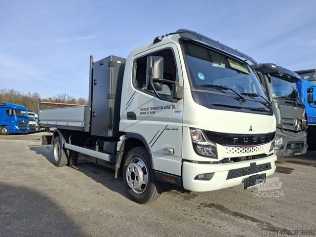 Savitarnos furgonas FUSO eCanter 4C15e 3-Sitzer Scattolini Kipper Staubox
