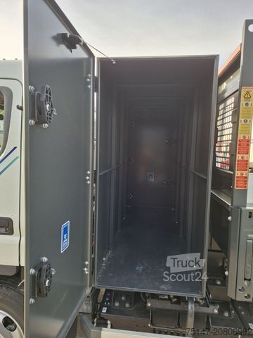 Savitarnos furgonas FUSO eCanter 4C15e 3-Sitzer Scattolini Kipper Staubox