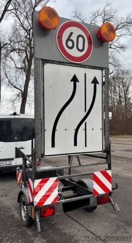 Anhänger  Mersch VT1-075E 1-Achs Verkehrsleitanhänger