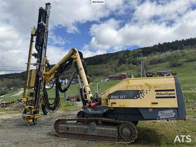 Žemės gręžimo mašina Atlas Copco D7-01 Drilling Rig with a 1832 hammer, meter count