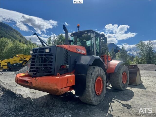 Radlader Hitachi ZW220 Wheel Loader w/Bucket – Rebuilt Engine WATCH