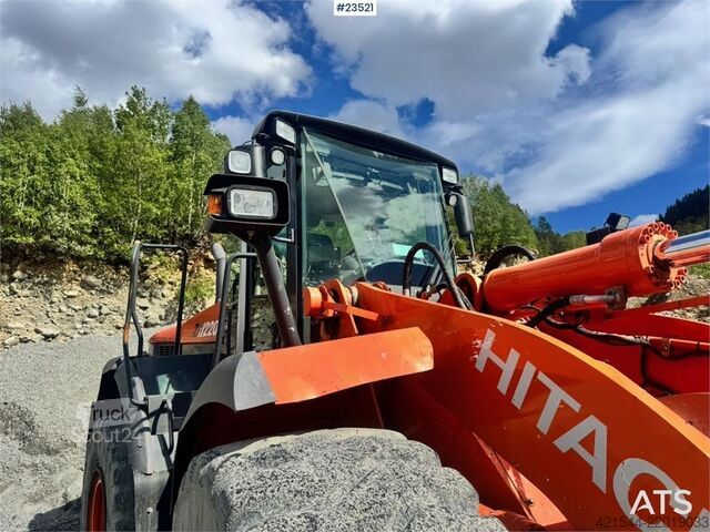Nakladač Hitachi ZW220 Wheel Loader w/Bucket – Rebuilt Engine WATCH