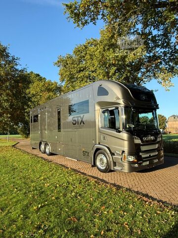 Paarden transport Scania P420 Luxury-line met pop-up en pop-out. id 69