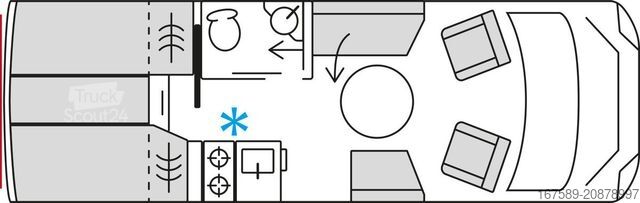 Polintegriran avtodom BÜRSTNER Signature SFT 7.0, Navi,RFK,TV,Lithium,AKTION