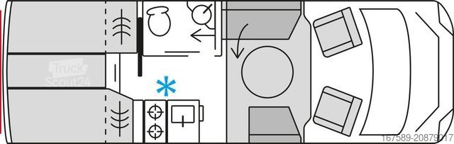 Polintegriran avtodom BÜRSTNER Signature SFT 7.1, Alde,Lithium,Navi,Sat,TV,AHK