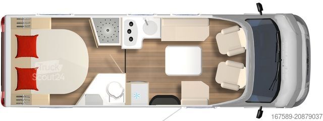 Polintegriran avtodom BÜRSTNER B 66 TD 732, Autom,Sat,RFK,Navi,Lithium,AKTION