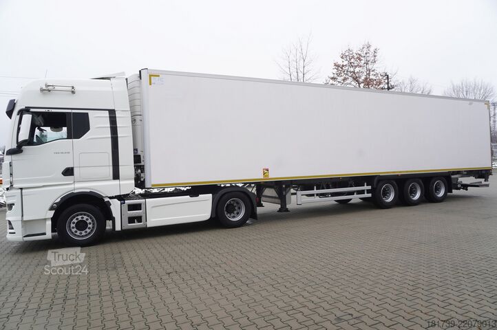 Ciągnik siodłowy + naczepa chłodnia MAN TGX 18.510 4×2 tractor unit / Lamberet
