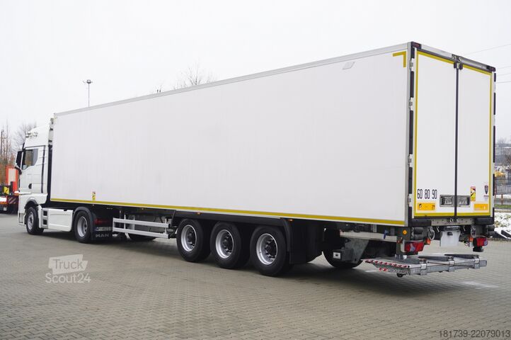 Ciągnik siodłowy + naczepa chłodnia MAN TGX 18.510 4×2 tractor unit / Lamberet