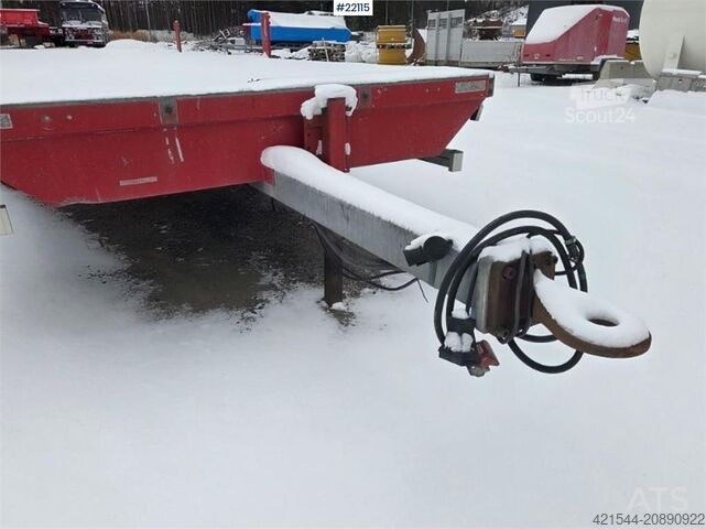 Plattformanhänger Krukenmeier single-axle flatbed trailer with side