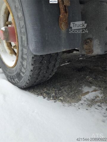Plattformanhänger  Krukenmeier single-axle flatbed trailer with side
