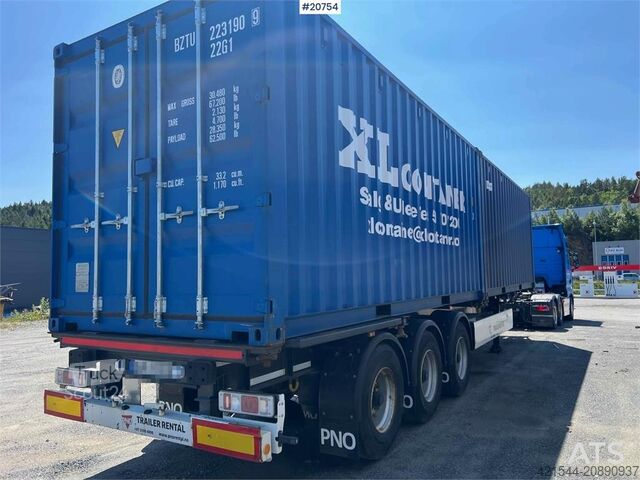 Transport af containere Krone sd 3 axle container semi