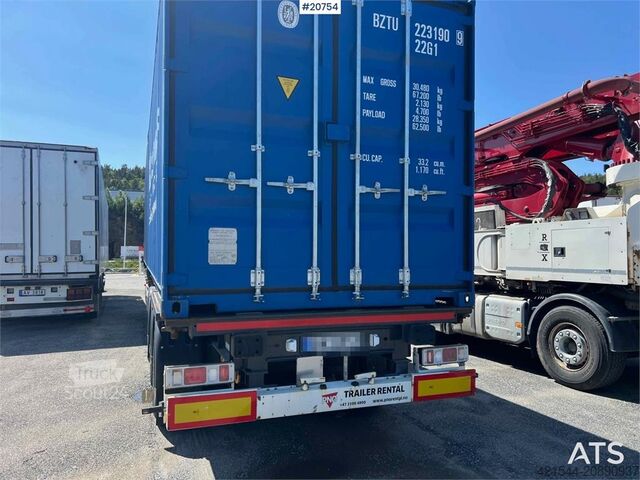 Transport af containere Krone sd 3 axle container semi
