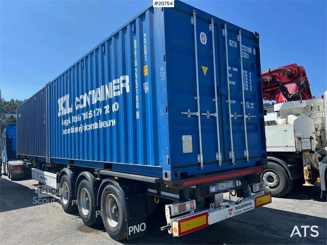 Transport af containere Krone sd 3 axle container semi