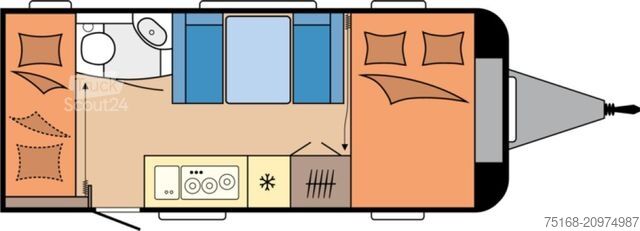 Przyczepa kempingowa HOBBY Excellent Edition 490 KMF Ehemaliger Mietwagen