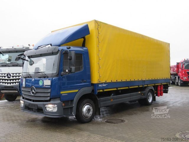 Tentinė platforma sunkvežimis MERCEDES-BENZ Atego 1224 L  Pritsche LBW LBW 1.5to