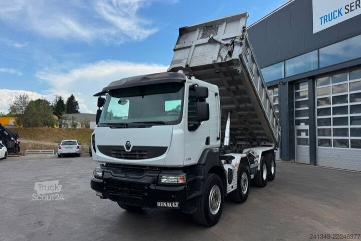 Camion benne RENAULT Kerax 520 8x4 Stahlkipper 2 Seiten