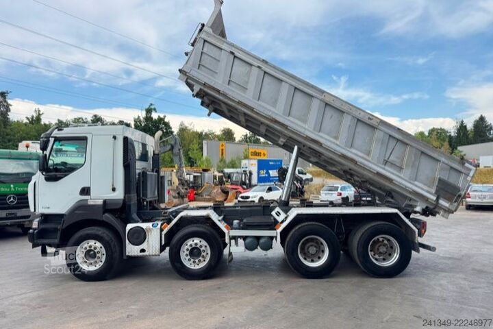 Camion benne RENAULT Kerax 520 8x4 Stahlkipper 2 Seiten