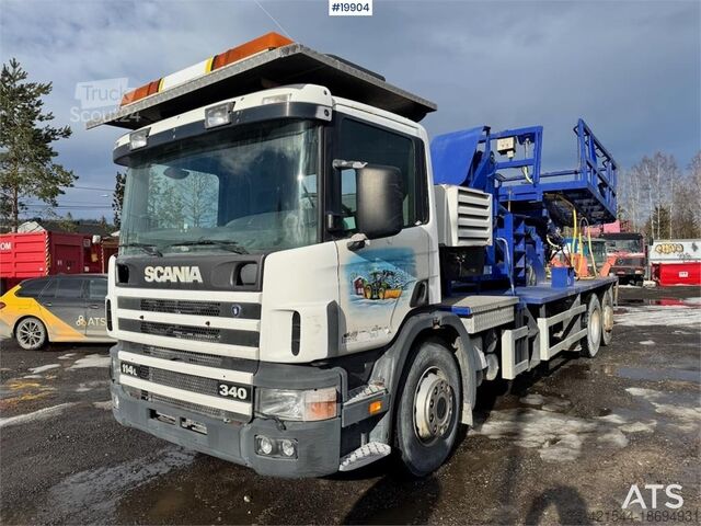 Lyftplattform Scania P114 Lift truck w/ Compressor and 8 meter Lift.