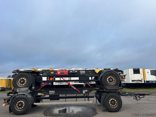 Напівпричіп зі змінним шасі KRONE 2 x AZ 18 / Lafette / BPW / Standard