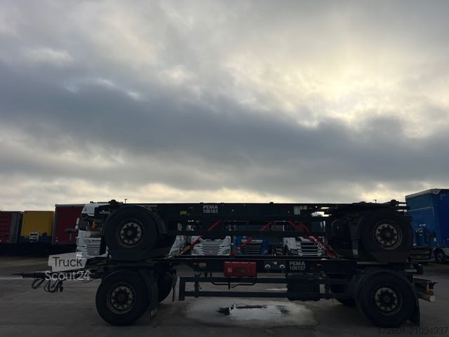 Напівпричіп зі змінним шасі KRONE 2 x AZ 18 / Lafette / BPW / Standard