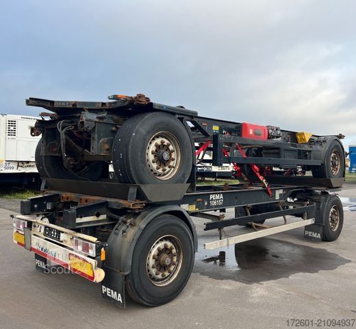 Напівпричіп зі змінним шасі KRONE 2 x AZ 18 / Lafette / BPW / Standard