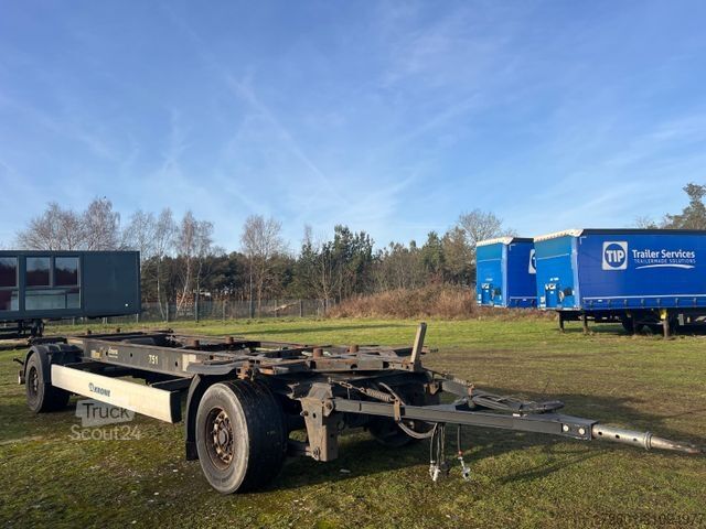 Напівпричіп зі змінним шасі KRONE AZ 18 / Lafette / BPW / 19,5 Zoll Maxi