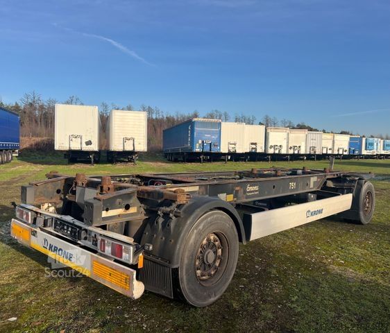 Напівпричіп зі змінним шасі KRONE AZ 18 / Lafette / BPW / 19,5 Zoll Maxi