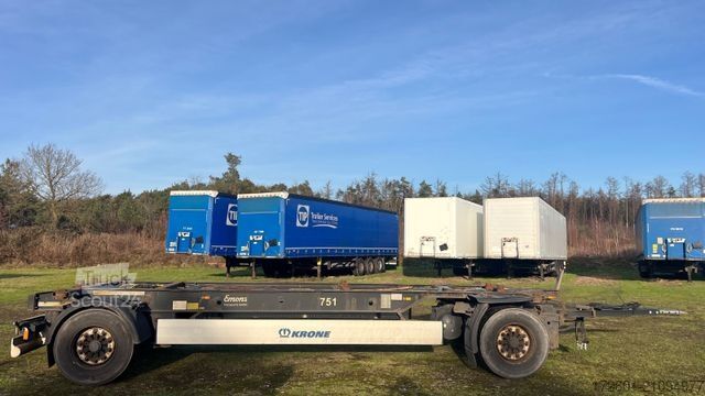 Напівпричіп зі змінним шасі KRONE AZ 18 / Lafette / BPW / 19,5 Zoll Maxi