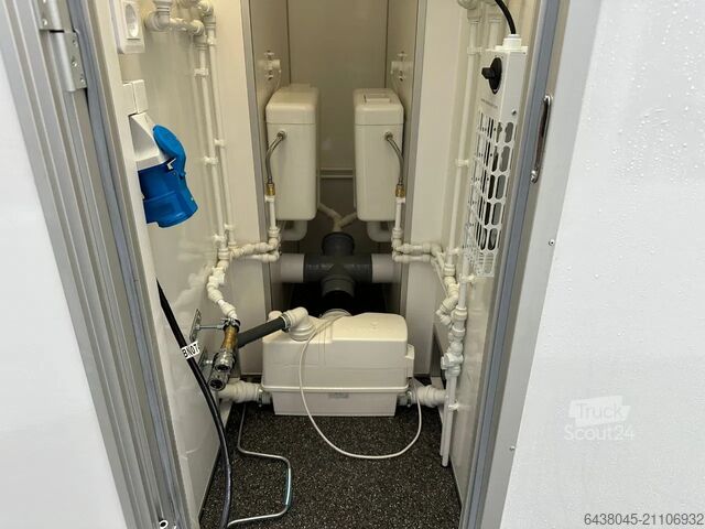 Contenedor de baño EASYWAGON Dubbele mobiele badkamer ACTIEPRIJS