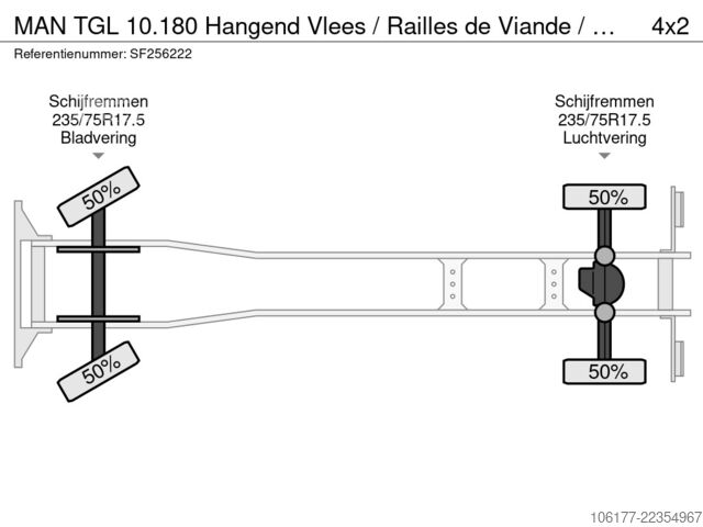  MAN TGL 10.180 Hangend Vlees / Railles de Viande / ...