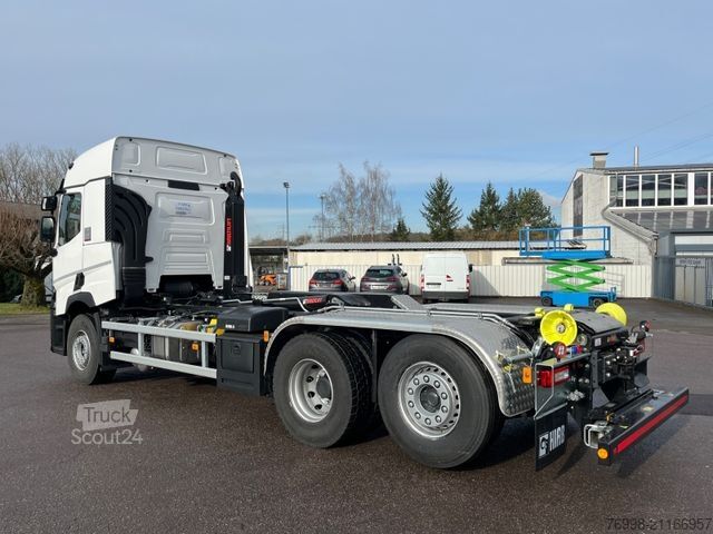 Camión portacontenedores de gancho RENAULT T480 HIAB Abrollkipper
