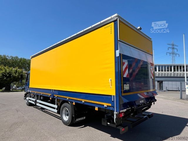 Camión plataforma con toldo VOLVO FL 14.210 Junge Schiebeplane