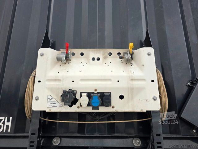 Open oplegger met zeil KRONE SD / Liftachse