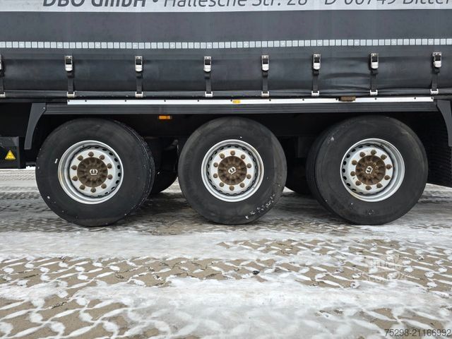 Open oplegger met zeil KRONE SD / Liftachse