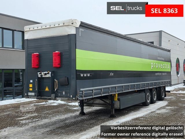 Semirremolque abierto con toldo SCHMITZ CARGOBULL SCS 24/L - 13.62 EB / Liftachse / Palettenkasten