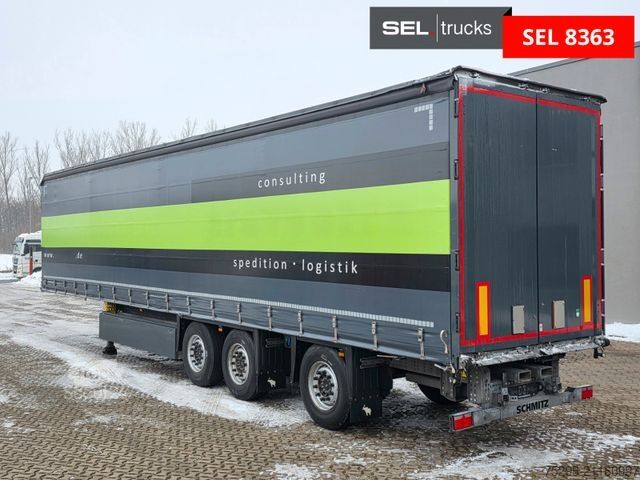 Semirremolque abierto con toldo SCHMITZ CARGOBULL SCS 24/L - 13.62 EB / Liftachse / Palettenkasten