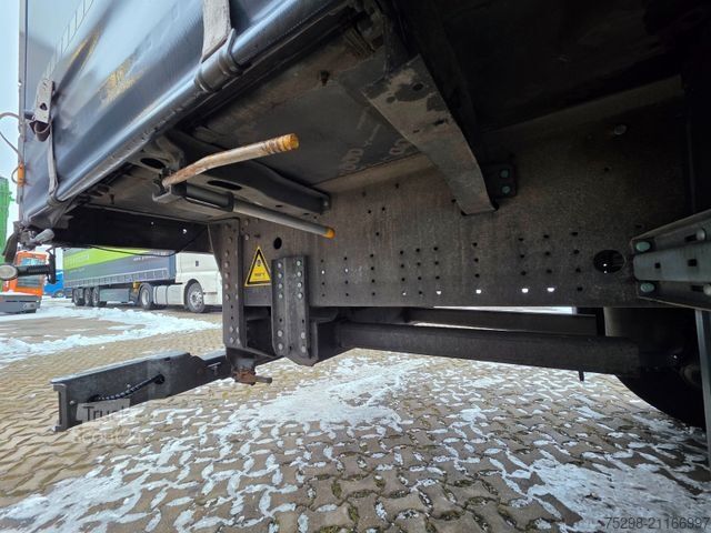 Semirremolque abierto con toldo SCHMITZ CARGOBULL SCS 24/L - 13.62 EB / Liftachse / Palettenkasten