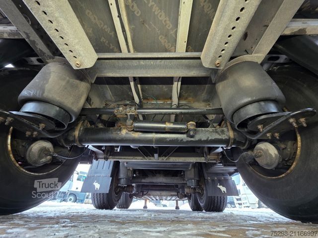 Semirremolque abierto con toldo SCHMITZ CARGOBULL SCS 24/L - 13.62 EB / Liftachse / Palettenkasten