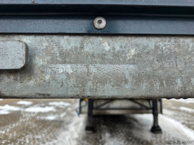 Semirremolque abierto con toldo SCHMITZ CARGOBULL SCS 24/L - 13.62 EB / Liftachse / Palettenkasten