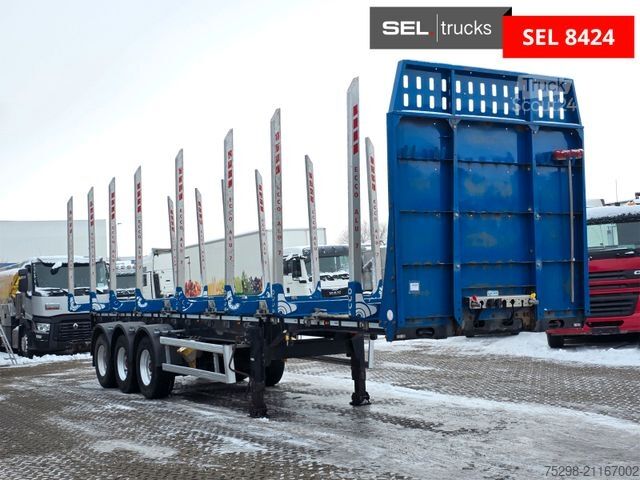 Semirremolque de troncos DOLL H3S-12 / 2 Liftachsen / Alu-Felgen