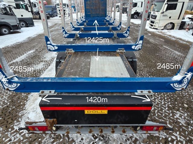 Semirremolque de troncos DOLL H3S-12 / 2 Liftachsen / Alu-Felgen