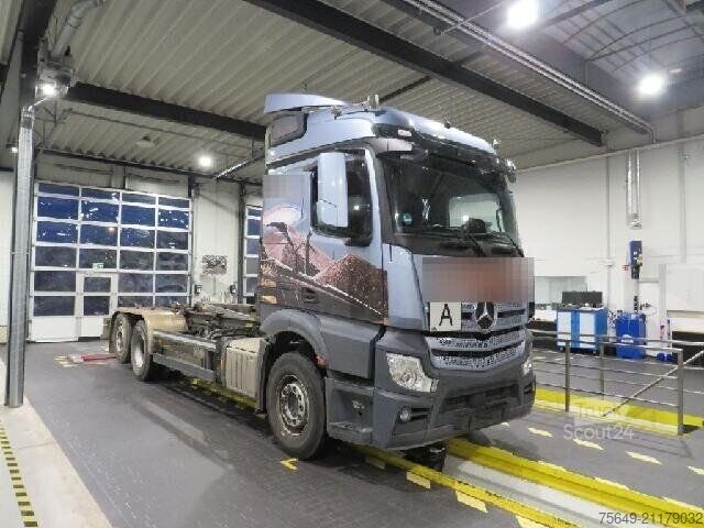 Camion benne à bras amovible Mercedes-Benz Actros 2548 L 6x2 Actros 2548 L 6x2, Liftachse, Retarder, Navi, MultimediaCockpit, Bi-Xenon