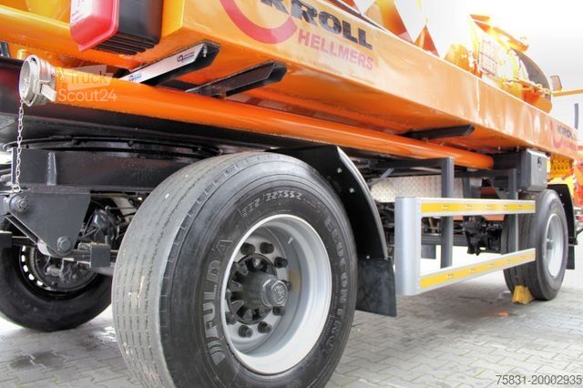 Tankanhänger  Kutschke 10m³ Kipper Saug u.Druck INOX +ADR/GGVS