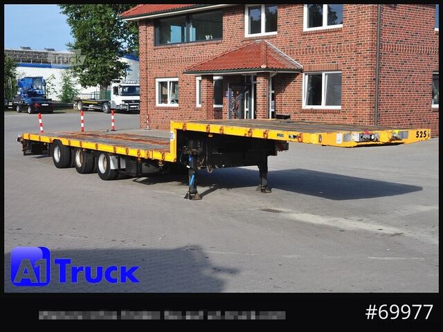 Низкорамный полуприцеп GOLDHOFER STN-3L-37, Tele Tieflader, Lenkachse,