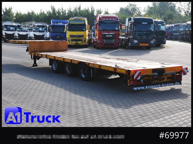 Низкорамный полуприцеп GOLDHOFER STN-3L-37, Tele Tieflader, Lenkachse,